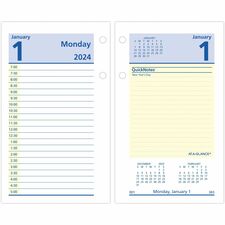 At-A-Glance QuickNotes Loose-Leaf Desk Calendar Refill