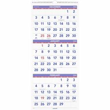 At-A-Glance 3-Month Reference Vertical Wall Calendar