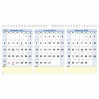 At-A-Glance QuickNotes Three Month Horizontal Wall Calendar