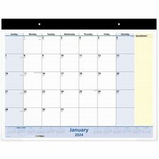 At-a-Glance QuickNotes 2024 Monthly Desk Pad Calendar, Standard, 22