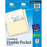 Avery¨ Untabbed Double Pocket Dividers
