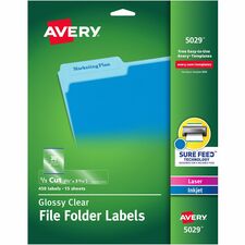 Avery¨ Clear Top Tab Filing Labels