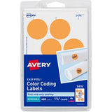 Avery¨ 1-1/4" Color-Coding Labels