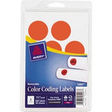 Avery¨ 1-1/4" Color-Coding Labels