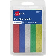 Avery¨ Assorted Foil Star Labels