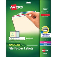 Avery¨ Removable Laser/Inkjet Filing Labels