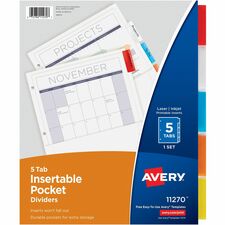 Avery¨ Pocket Insertable Dividers