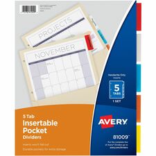 Avery¨ Insertable 5-Tab Dividers