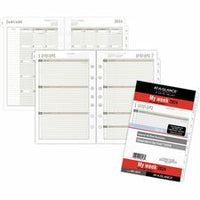 At-A-Glance 2024 Weekly Monthly Planner Refill, Loose-Leaf, Desk Size, 5 1/2" x 8 1/2"