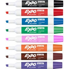 Expo Low-Odor Dry-erase 8-Color Marker Set